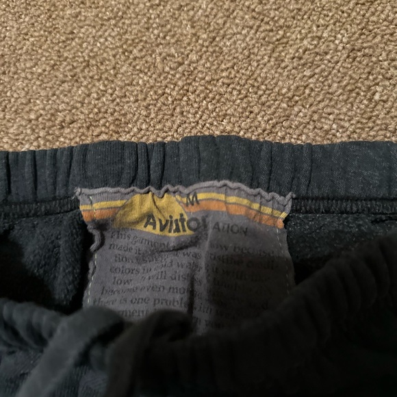 Aviator Nation Black Track Pants with Rainbow Logo - Picture 2 of 3